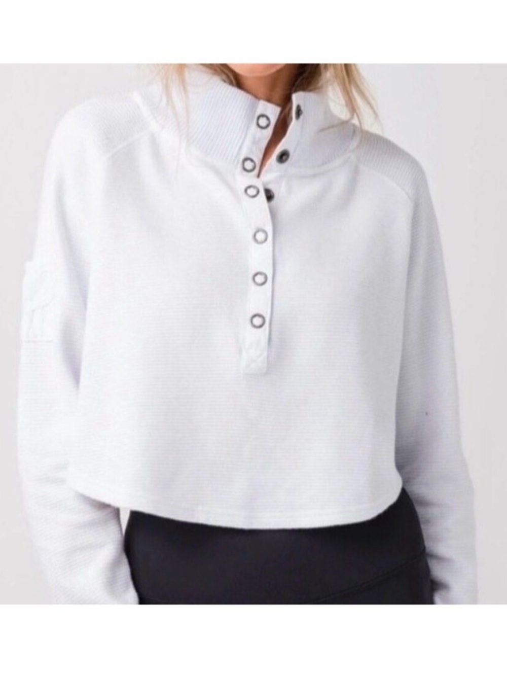 FREE PEOPLE  - Movement So Fly Henley Top White